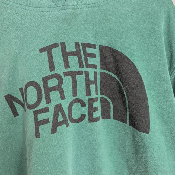 The North Face green And Black hooded men's sweatshirt size XL